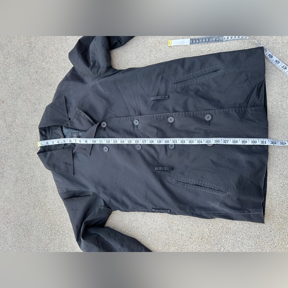 Express Black Double-Breasted Black Pea Coat Women Size XS - Picture 7 of 12